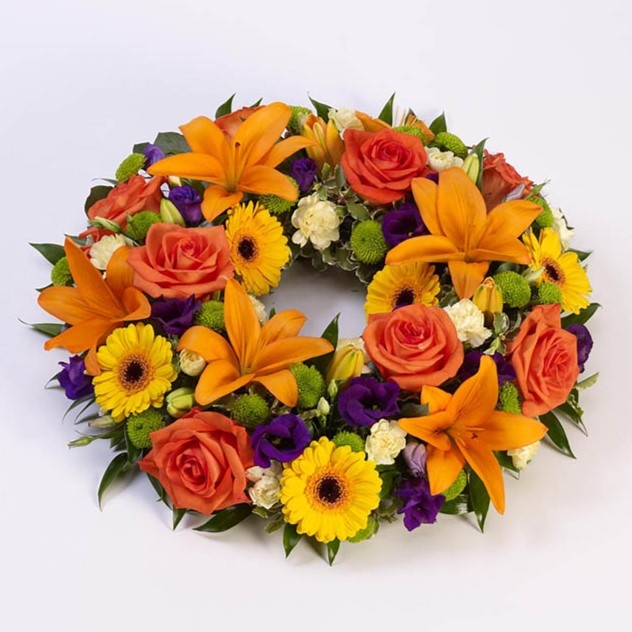 Rose and Lily Wreath