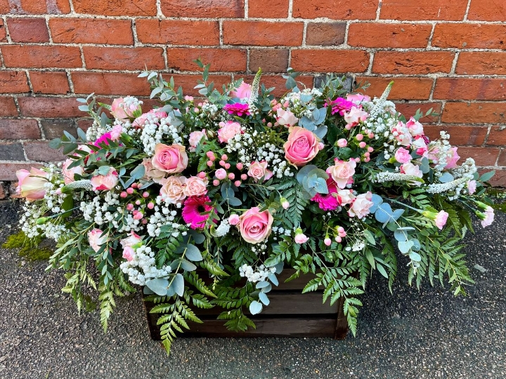 Pink Selection Casket Spray