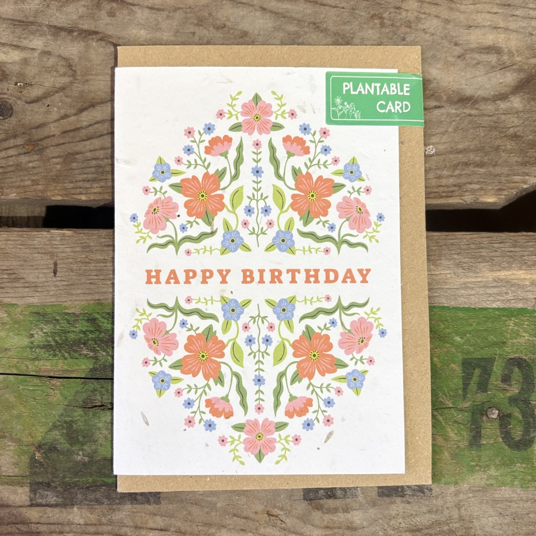 Happy Birthday Plantable Card