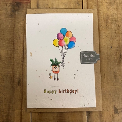 Happy Birthday Plant Seed Card