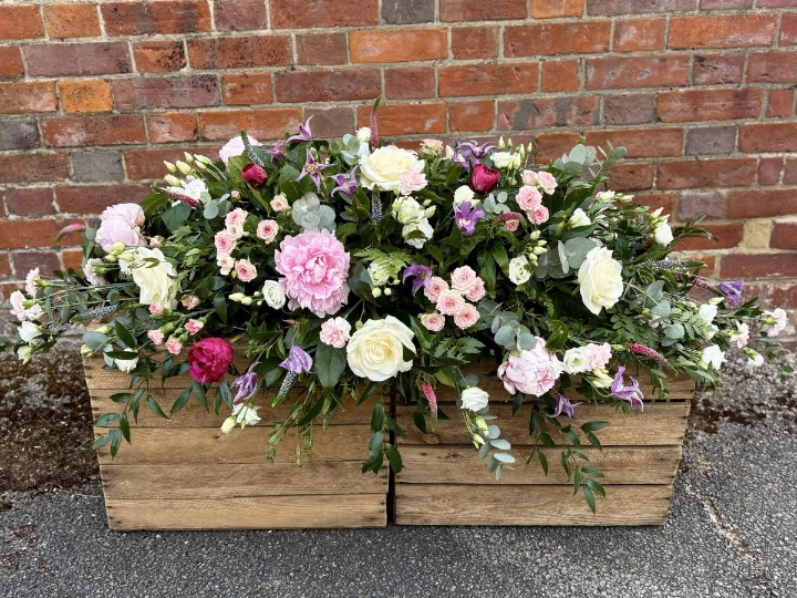 Pink Country Casket Spray