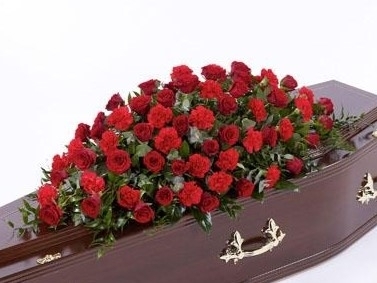 Rose & Carnation Casket Spray