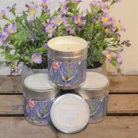 Forget Me Not Tin Candle