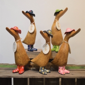 DCUK Floral Duck with Hat & Welly Boots