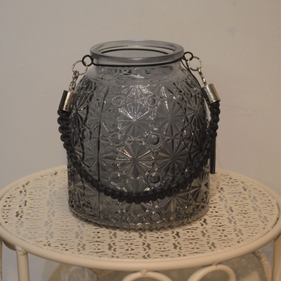 Grey Rope Handle Vase