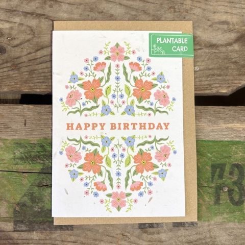 Happy Birthday Plantable Card