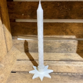 Advent Candle with Ceramic Star Base