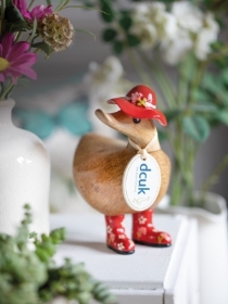 Floral Hat & Welly Ducky