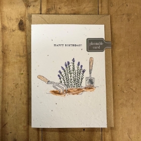 Gardening Birthday Seed Card