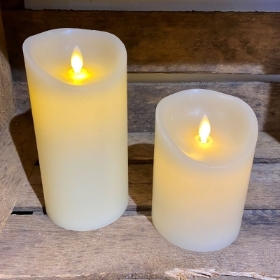 LED Wax Candle with Flickering Flame