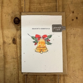 Season's Greetings Bell Seed Card