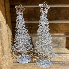 Silver Spiral Christmas Tree